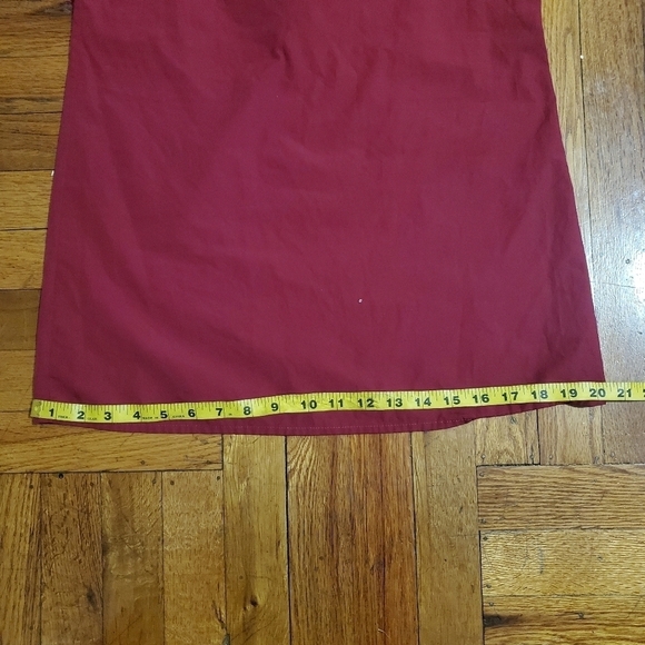 Alice + Olivia Jada Caped Off the shoulder Cotton Mini Dress Burgundy Size Small - Picture 9 of 10